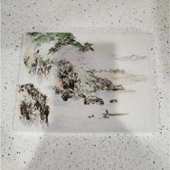 Iwaojiki Hand Painted Tile Japanese Art - Picture 1 of 17